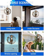 12 Inch Halloween Wind Spinner for Yard and Garden, Funny Ghost Pumpkins Mushrooms Botanical Hanging Ornaments Outdoor 3D Kinetic Wind Sculpture Spinners Indoor Outdoor Patio Décor Ornaments Gift - Image 7