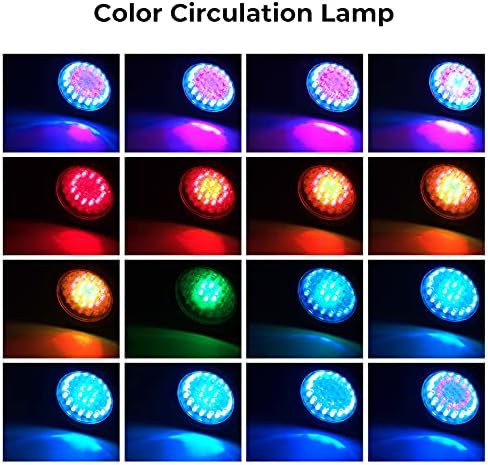 Pond Lights, Underwater Fountain Lights Color Changing Spotlight RGB Dimmable IP68 Waterproof Submersible Landscape Spot Lights for Outdoor Lawn Fountain Yard, 2 in Set - Image 5