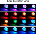 Pond Lights, LED Underwater RGB Color Changing Spotlight Dimmable IP68 Waterproof Submersible Fountain Lights Outdoor Landscape Spot Lights, 3 in Set - Image 3