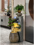 Cascading Rock Outdoor Water Fountain Water Fountain Decoration, Living Room Indoor Circulating Water Floor Decoration, Courtyard Balcony Landscape Rockery Fountain Landscape for a Calming in Outdoor - Image 7