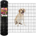 Black PVC Coated Welded Wire Fence 36" x 50' Roll, 2"x4" Mesh, 14 Gauge by FOREHOGARGARDEN%EF%BC%86HOME