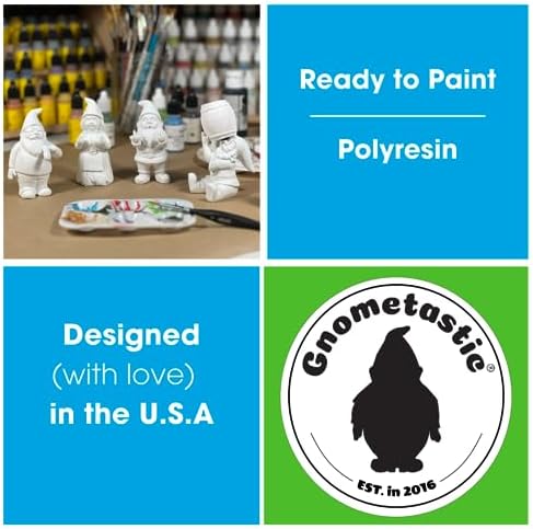 Gnometastic Gnude Gnomes - Middle Finger Unpainted Gnome, 12.5in, Paint Your Own Gnome - Funny Garden Gnomes to Paint for Adults, Polyresin Outdoor or Indoor - Image 4