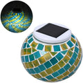 Solar Lawn Light Glass Ball Color Changing Waterproof Design by FONDOTIN