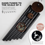 Vanquer Large Wind Chimes for Outside Deep Tone - 46'' Wind Chimes Outdoor Clearance, Windchimes Outdoors, Hummingbird Wind Chime,Sympathy Gift, Patio, Home Décor, Vintage Black (46" Hummingbird) - Image 5