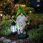 TERESA'S COLLECTIONS Gnome Garden Decor, Resin Decoration with Solar Lights - Image 5