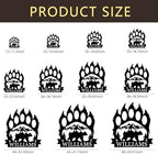Personalized Bear Paw Metal Wall Decor, Rustic Forest Bear Wilderness Sign, Forest for Living Room Indoor Decor, Rustic Cabin Hunting Bear Paw Signs - Image 5