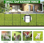 10 Panels Garden Fencing Animal Barrier, 48 in(H) X 24 Ft(L) Dog Fence Outdoor for Yard Rustproof No Dig Decorative Tall Garden Fence Metal Wire Panel Border Rabbit Ground Stakes Fencing - Image 2