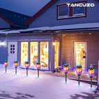 6Pack Solar Lights Outdoor, Solar Torch Light with Flickering Flame - Image 7