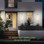 ASD LED Outdoor Sconce Lights, Black 3000K 4000K 5000K ETL 2 Pack - Image 5