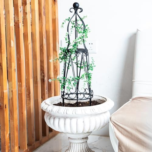 29.5" Obelisk Trellis for Indoor/Outdoor Potted Plants Support - Image 5