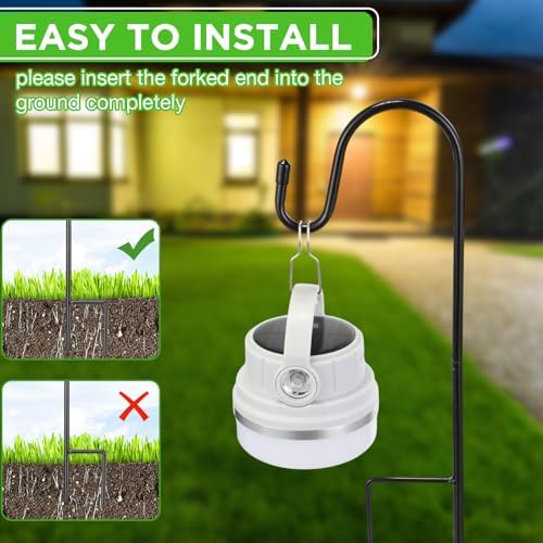 36 Pack 15 Inch Shepherds Hooks Outdoor Metal Garden Hook for Hanging Plant - Image 6