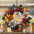 Floral Wreath Acrylic Suncatcher - Image 4