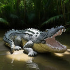 13" Real Crocodile Statue, Outdoor Lawn Crocodile Sculpture,Garden Sculptures & Statues Ornament, Pond Animal Statues, Crocodile Decor Perfect for Home Garden, Patio, Backyard - Image 4