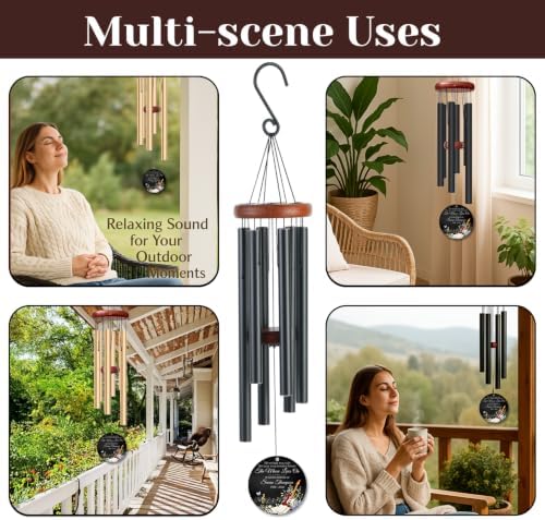 Electric Guitar Memorial Wind Chime, Personalized Custom Name Year - Image 2