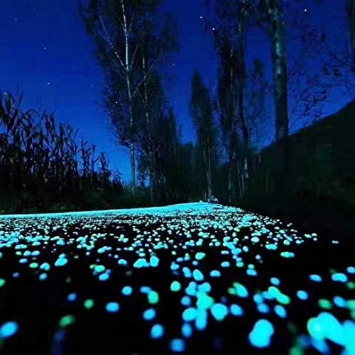 Glowing Stone Blue Glowing Stones, Pebbles Glowing in The Dark, Indoor and Outdoor Park Garden Sidewalk Aquarium Decoration (Size : 400PCS) - Image 2