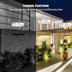 LED Wall Washer Light Bar, Tunable White 2700K-6500K, Smart WiFi App and RF Remote, Smooth Dimming, 8 Modes, Linkable 20in IP65, AC120V Plug-in for Porch Patio Sign - Image 7
