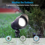 LEONLITE 6-Pack RGBCW 12-24V Low Voltage LED Spotlight Oil Rubbed Bronze - Image 5