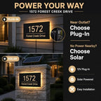 Custom LED House Numbers, Personalized Backlit Address Sign for Outside - Image 4