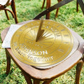 Personalized 50th Anniversary Sundial Gifts for Couples, Custom Sundial Wedding Gifts,Custom Calibrated Metal Sundial Sign for 30th, 40th, 60th, 70th Anniversary by HZYCYYFC