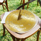 Personalized 50th Anniversary Sundial Gifts for Couples, Custom Sundial Wedding Gifts,Custom Calibrated Metal Sundial Sign for 30th, 40th, 60th, 70th Anniversary by HZYCYYFC