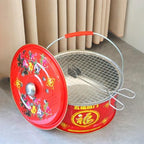 BNEI Tabletop fire Pit, Beautiful Appearance, Stainless Steel, Adjustable fire, Including Barbecue net, Charcoal Clips, Pot Holder - Image 5