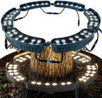 12W LED Ring Tree Light, Outdoor Waterproof Landscape Spotlight, Die-Cast Aluminum Tree Hug Uplights, for Garden Pathway Accent, Circular Wrap Around Lamp(Green) by GUODDM