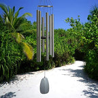Woodstock Chimes Signature Collection, Bells of Paradise, Silver 54", Decor Designs Wind Chimes for Outdoor, Patio, Home or Garden Décor (BPS54) - Image 4
