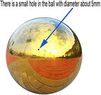 40cm/16inch Diameter Gazing Globe Mirror Ball,White Stainless Steel Polished Reflective Smooth Garden Sphere,Colorful and Shiny Addition to Any Garden or Home - Image 4