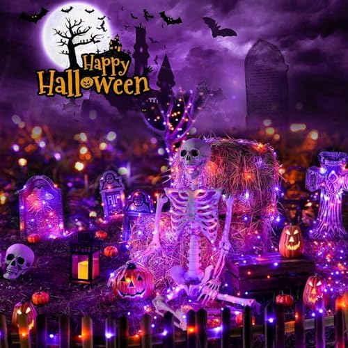 SyouHome Solar String Lights Outdoor, 6 Pack 600 LED Solar Halloween Lights - Image 3