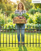 ARIFARO 5 Panels Metal Garden Fence 24" H x 24" W, Decorative Fence Panels - Image 6