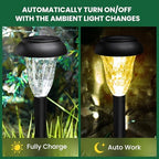 GIGALUMI Solar Lights Outdoor Waterproof Pathway Lights, 12 Pack Warm White - Image 4