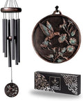 Vanquer Gift Wind Chimes for Outside - 30'' Wind Chimes Outdoor Clearance, Windchimes Outdoors, Memorial Wind Chimes, Sympathy Gift, Patio, Home Décor, Vintage Black (30" Hummingbird) by Vanquer