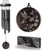 Vanquer Gift Wind Chimes for Outside - 30'' Wind Chimes Outdoor Clearance, Windchimes Outdoors, Memorial Wind Chimes, Sympathy Gift, Patio, Home Décor, Vintage Black (30" Hummingbird) by Vanquer