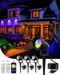 Halloween RGBW Spotlight Outdoor with APP & Remote Control, 4 Pack by CORESLUX