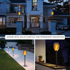 I-SHUNFA 96 LED Outdoor Waterproof Solar Torch Lights with 3 Modes—Flickering Flame, Fade Effect, or Full Brightness! Automatic On/Off Landscape Decorations and Security Lights - Image 7