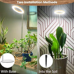 Aokrean Grow Light, Full Spectrum 6.3in Halo Plant Light for Indoor Growing - Image 2