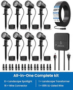 ZZXX All-in-One Low Voltage Landscape Lighting Kit Dusk to Dawn, 8-Pack - Image 2