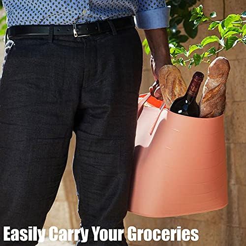 Life Story Flexible Tub Basket 25 Liter/6.6 Gallon Plastic Multifunction Storage Tote Bin with Handles, Black (12 Pack) - Image 7