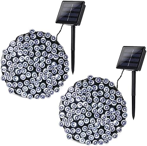 Joomer Solar Christmas Lights Outdoor, 2PACK Total 144FT 400LED, White by Joomer