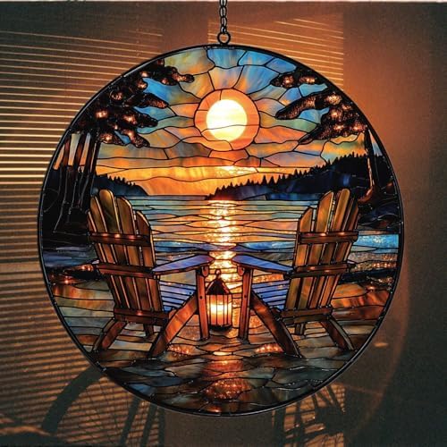 Beach Campfire Acrylic Suncatcher - Image 7