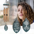 Personalized Memorial Wind Chimes, Gifts for Loss of Loved One, Sympathy Wind Chime for Loss of Dad/Mom, 36inch Mourn Wind Chimes, Garden Decor Outside - Image 3