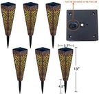 Go2garden 6Pcs Solar Lights Outdoor Pathway Garden Stakes Lights Waterproof LED for Patio, Walkway, Lawn Decorations, Backyard Gifts for Mom Dad Men Women (Copper) - Image 4