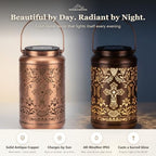 Solar Lantern with Shepherd Hook Hanging Pole, Cross, Religious Decorations | Decorative Outdoor Waterproof Garden Lantern | Catholic Christian Gift Idea for Home, Yard, Patio, Backyard, Porch - Image 3