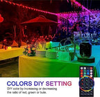Upgraded LED Flood Light Outdoor 25W 4 Pack, DIY Color Changing Christmas Lights Outdoor Patio Floodlights with Remote, IP66 Waterproof RGB Spot Light Timing Uplights for Events Party Stage Light - Image 3