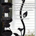 42" Outdoor Water Fountain 7-Tiers Cascading Garden Water Feature - Image 5