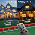 Outdoor String Lights with Remote 75FT Waterproof Outside Lighting for Yard - Image 2