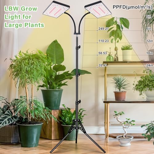 LBW Grow Lights for Indoor Plants, 428 LEDs Full Spectrum Plant Light - Image 2