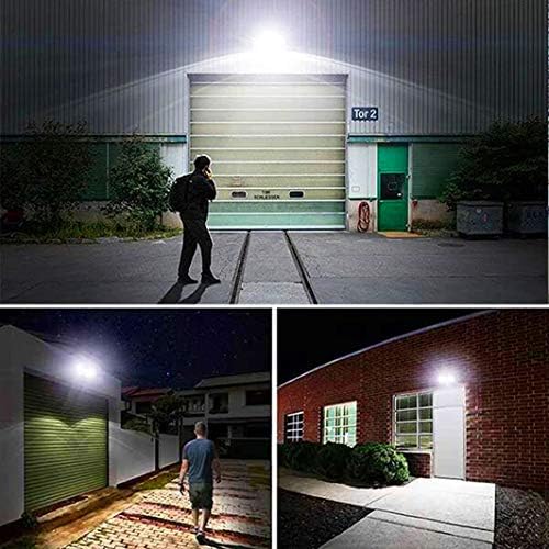 EMANER Dusk-to-Dawn Floodlights with Motion Sensor, 4 Lighting Modes, 2800lm 5000K Daylight White, IP65 Waterproof Outdoor LED Security Flood Light for Porch, Driveway, Garage (Black Fixture, 2-Pack) - Image 2