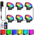 T-SUN Pond Lights LED Underwater 16M Colors with App and Remote 6 Pack by T-SUN