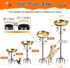 50" Tall Stainless Steel Bird Bath for Outside, Bird Water Feeder - Image 4